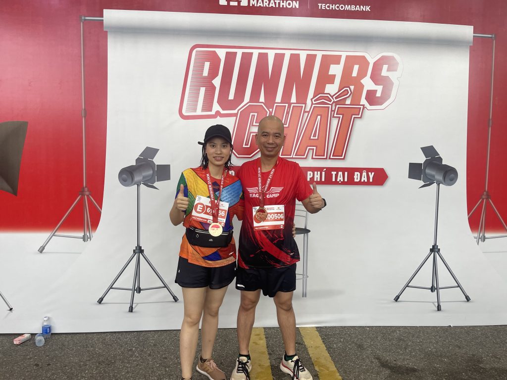 bác sĩ Dương yêu thích chạy bộ